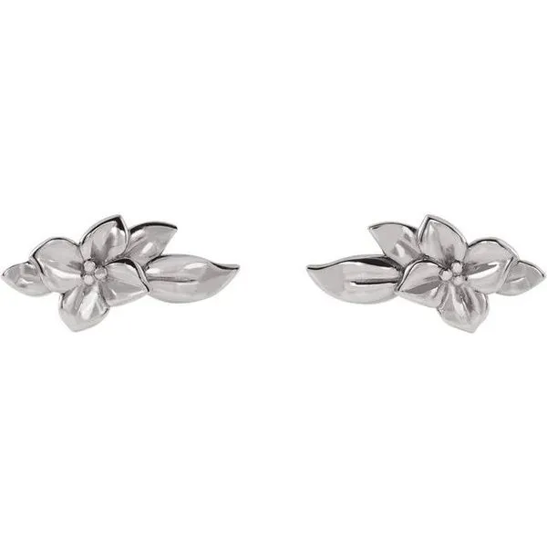 Flower Earrings Image 2 Long Jewelers Chesapeake, VA
