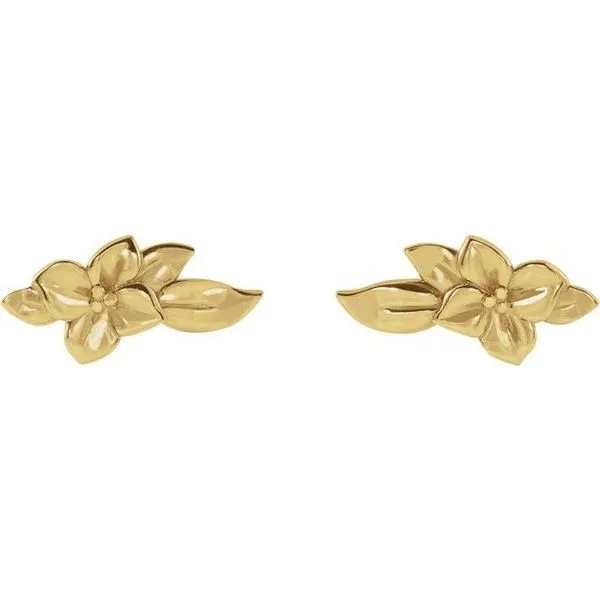 Flower Earrings Image 2 Delfine's Jewelry Charleston, WV