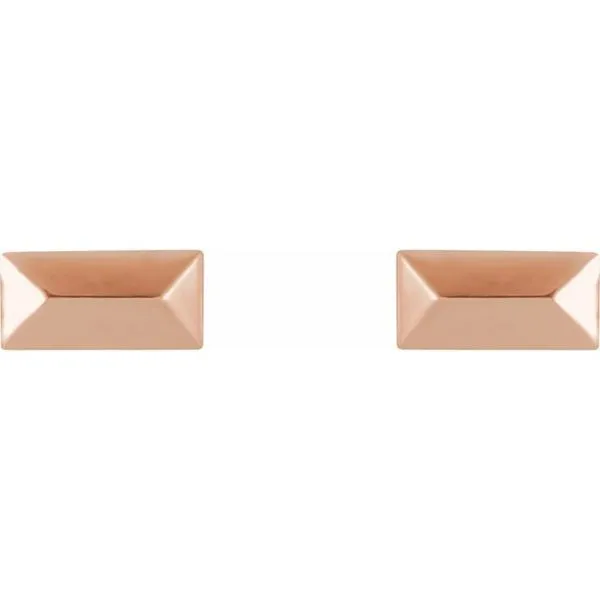 Geometric Stud Earrings Image 2 D'Errico Jewelry Scarsdale, NY