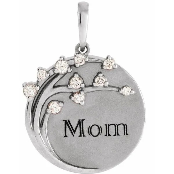 Engravable Family Tree Pendant Image 4 James & Williams Jewelers Berwyn, IL