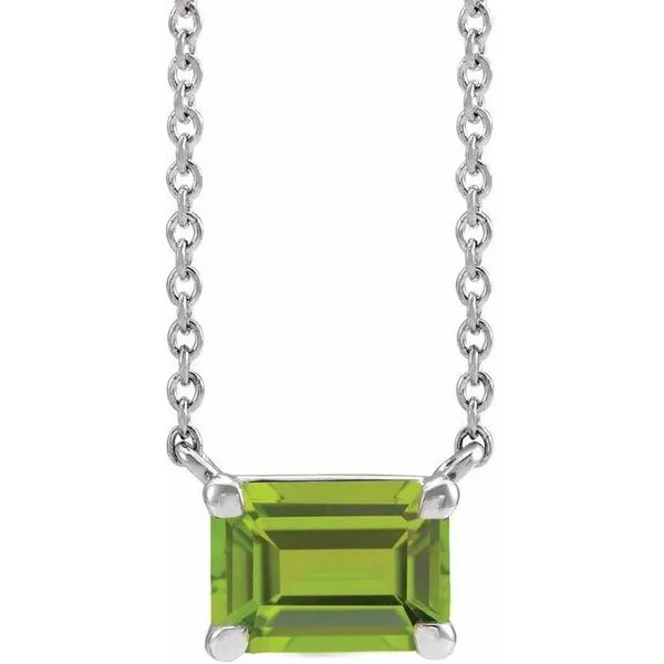 Emerald Claw-Prong Necklace James & Williams Jewelers Berwyn, IL