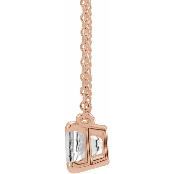 Emerald Claw-Prong Necklace Image 2 Hopman Jewelers Elkhart, IN