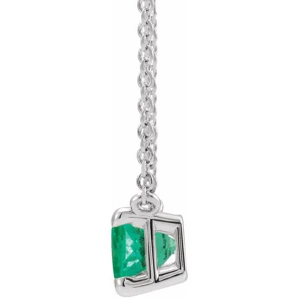 Emerald Claw-Prong Necklace Image 2 James & Williams Jewelers Berwyn, IL