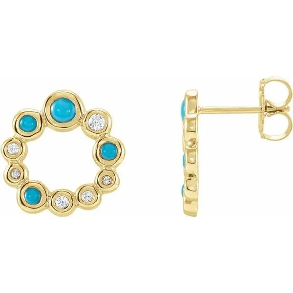 Bezel-Set Cabochon Earrings Boyd Jewelers Wesley Chapel, FL