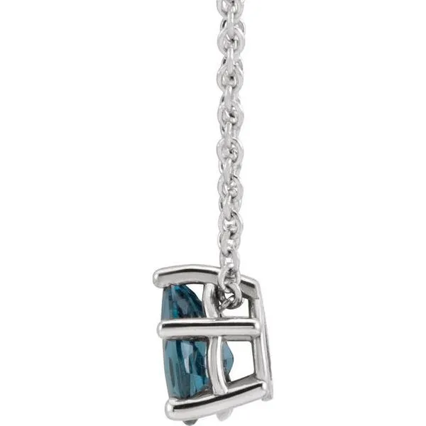 Pear 5-Prong Solitaire Necklace or Slide Pendant Image 2 Rick's Jewelers California, MD
