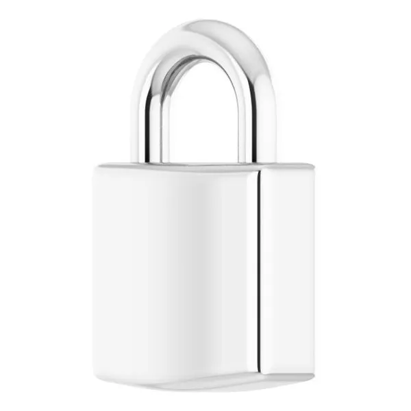 Engravable Lock Pendant Image 2 Diny's Jewelers Middleton, WI