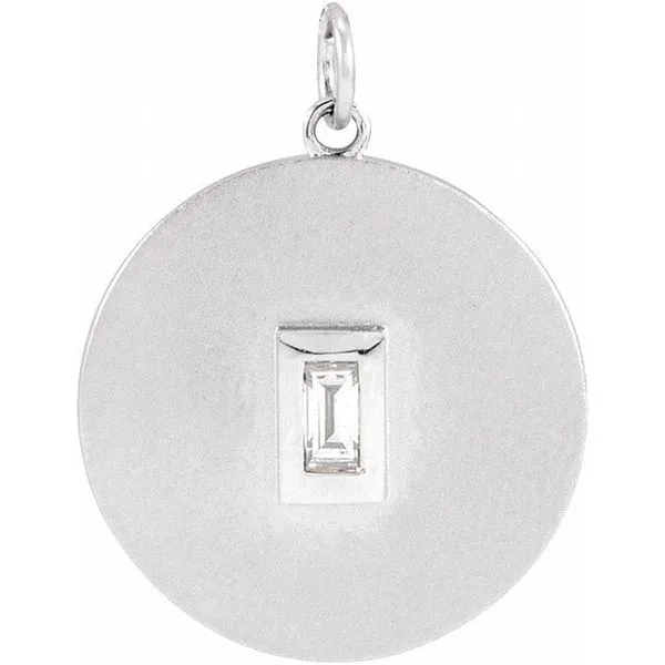 Accented Disc Pendant James & Williams Jewelers Berwyn, IL