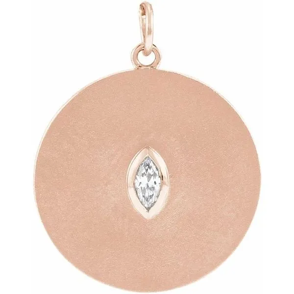 Accented Disc Pendant Delfine's Jewelry Charleston, WV