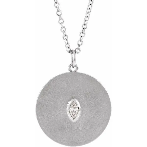 Accented Disc Necklace Cherry Street Jewelers Tulsa, OK