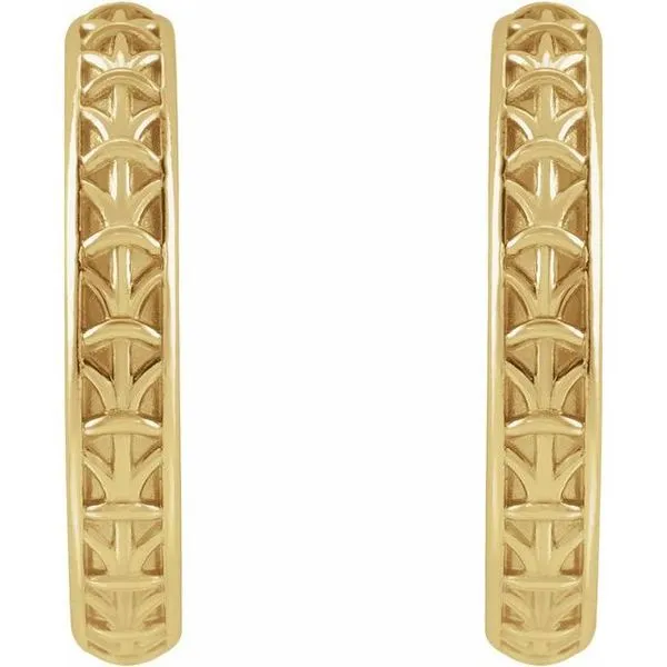 Geometric Hoop Earrings Image 2 James & Williams Jewelers Berwyn, IL