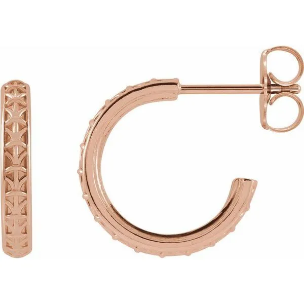 Geometric Hoop Earrings James & Williams Jewelers Berwyn, IL