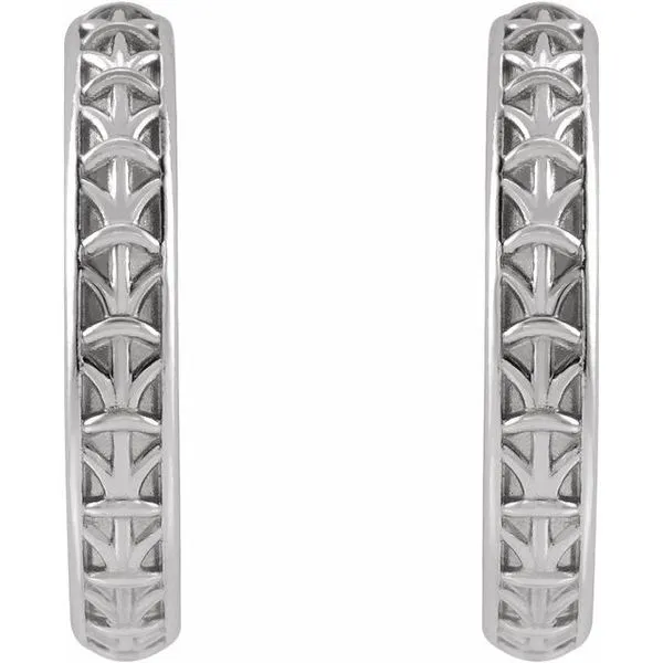 Geometric Hoop Earrings Image 2 James & Williams Jewelers Berwyn, IL