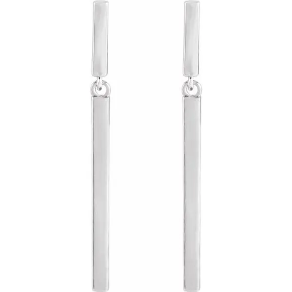 Articulated Bar Earrings Image 2 J. Meredith Jewelers Delafield, WI