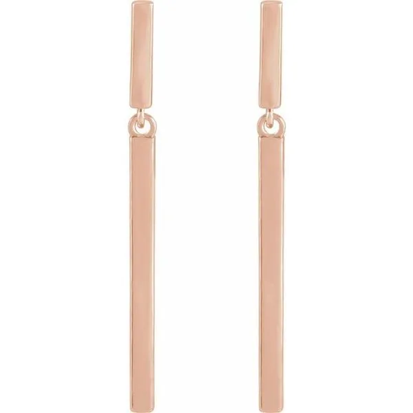Articulated Bar Earrings Image 2 James & Williams Jewelers Berwyn, IL