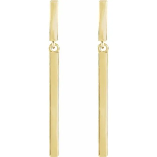 Articulated Bar Earrings Image 2 Hopman Jewelers Elkhart, IN