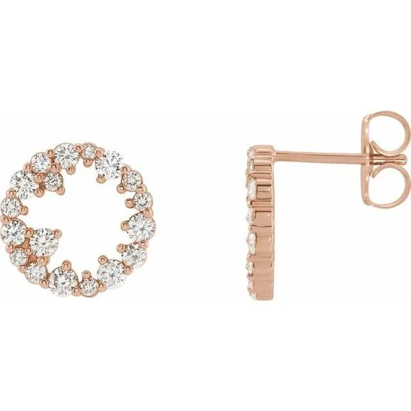 Accented Circle Earrings Long Jewelers Chesapeake, VA