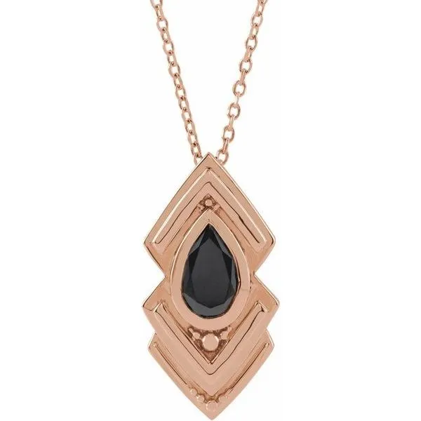 Bezel-Set Geometric Necklace Hopman Jewelers Elkhart, IN