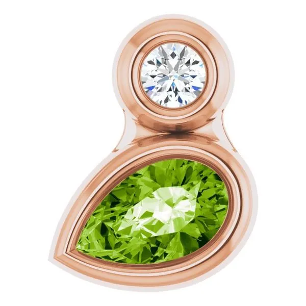 Bezel-Set Necklace or Slide Pendant James & Williams Jewelers Berwyn, IL