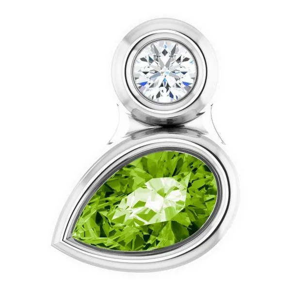 Bezel-Set Necklace or Slide Pendant Hopman Jewelers Elkhart, IN