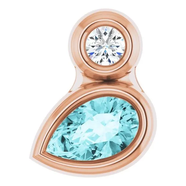 Bezel-Set Necklace or Slide Pendant Delfine's Jewelry Charleston, WV