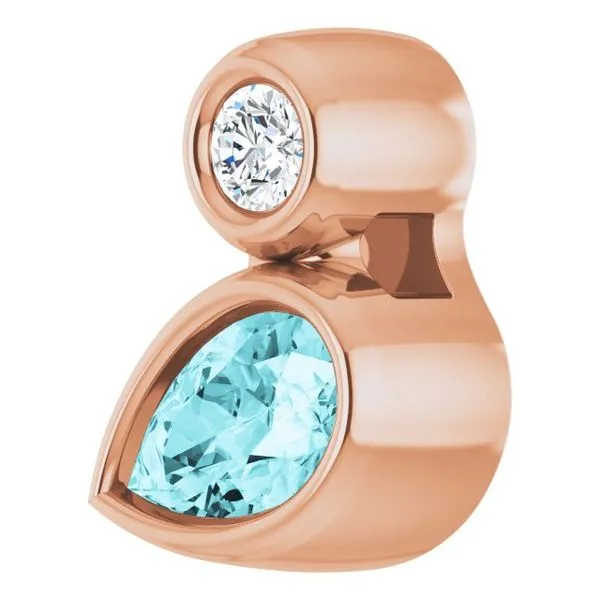 Bezel-Set Necklace or Slide Pendant Image 2 Rasmussen Jewelers Spanish Fork, UT