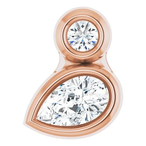 Bezel-Set Necklace or Slide Pendant Long Jewelers Chesapeake, VA