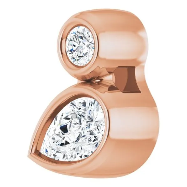 Bezel-Set Necklace or Slide Pendant Image 2 Long Jewelers Chesapeake, VA