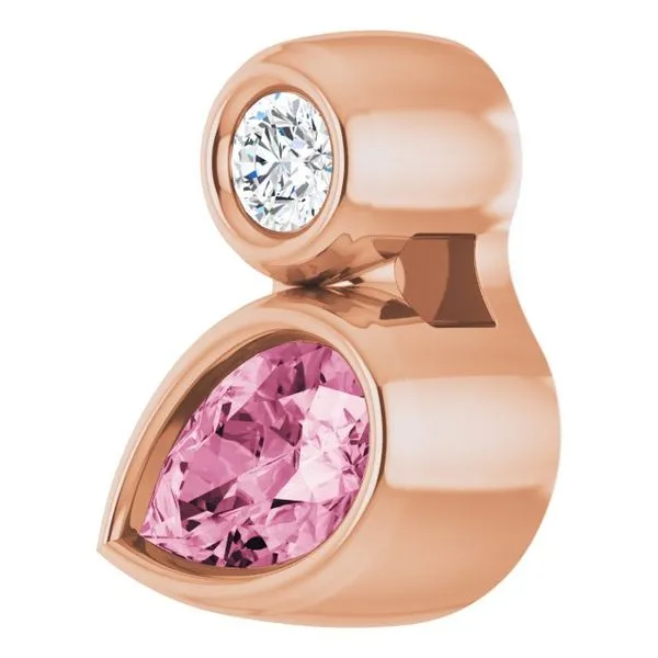 Bezel-Set Necklace or Slide Pendant Image 2 Rasmussen Jewelers Spanish Fork, UT