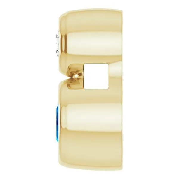 Bezel-Set Necklace or Slide Pendant Image 3 James & Williams Jewelers Berwyn, IL