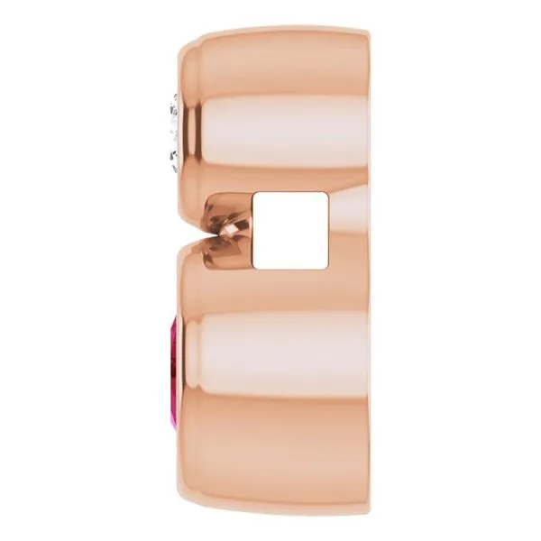 Bezel-Set Necklace or Slide Pendant Image 3 Hopman Jewelers Elkhart, IN