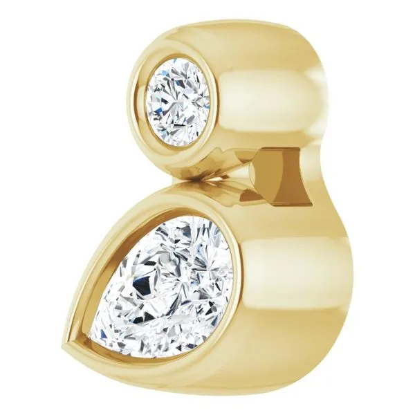 Bezel-Set Necklace or Slide Pendant Image 2 Hopman Jewelers Elkhart, IN