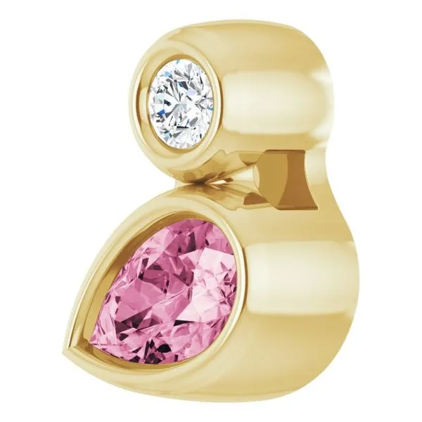 Bezel-Set Necklace or Slide Pendant Image 2 Rasmussen Jewelers Spanish Fork, UT