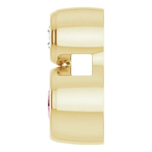 Bezel-Set Necklace or Slide Pendant Image 3 Michael's Jewelry North Wilkesboro, NC