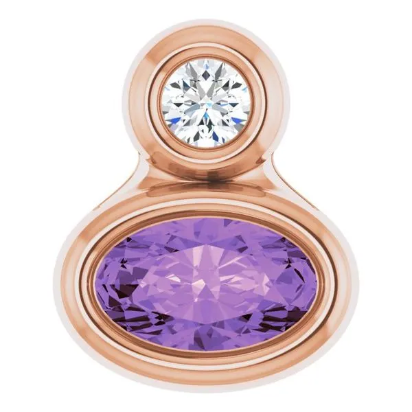 Bezel-Set Necklace or Slide Pendant Delfine's Jewelry Charleston, WV