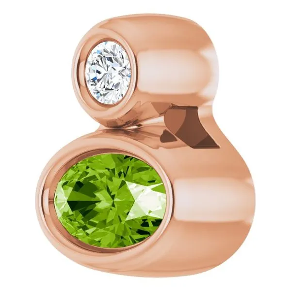 Bezel-Set Necklace or Slide Pendant Image 2 Hopman Jewelers Elkhart, IN