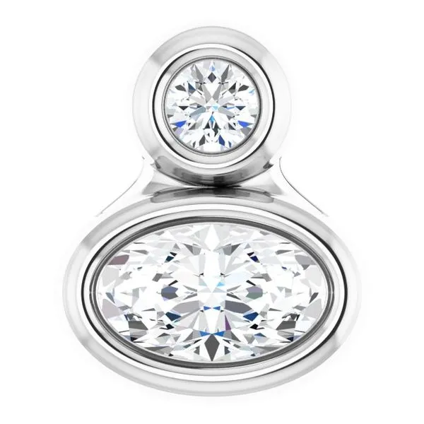 Bezel-Set Necklace or Slide Pendant Hopman Jewelers Elkhart, IN