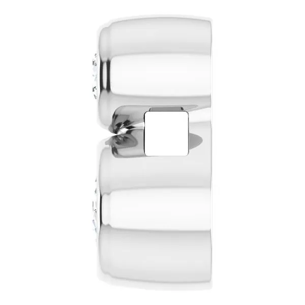 Bezel-Set Necklace or Slide Pendant Image 3 D'Errico Jewelry Scarsdale, NY