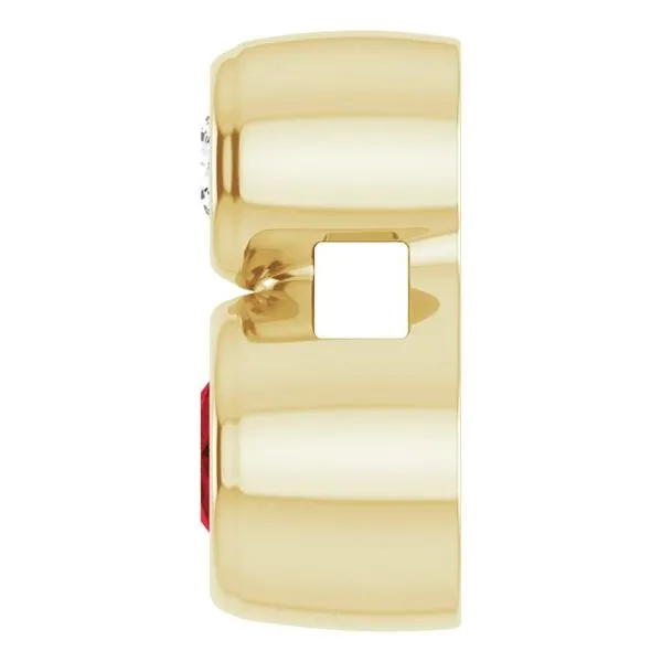 Bezel-Set Necklace or Slide Pendant Image 3 Cherry Street Jewelers Tulsa, OK