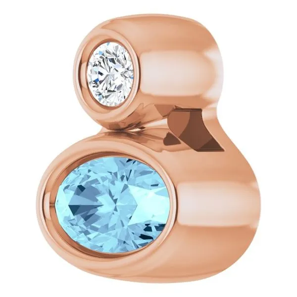 Bezel-Set Necklace or Slide Pendant Image 2 J. Meredith Jewelers Delafield, WI