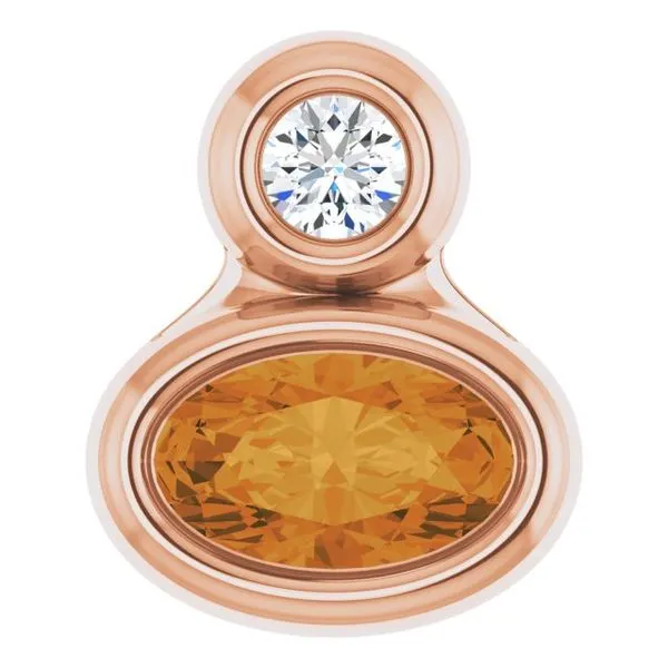 Bezel-Set Necklace or Slide Pendant Hopman Jewelers Elkhart, IN