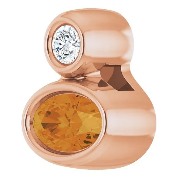 Bezel-Set Necklace or Slide Pendant Image 2 Rasmussen Jewelers Spanish Fork, UT