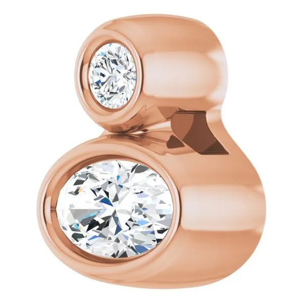 Bezel-Set Necklace or Slide Pendant Image 2 Hopman Jewelers Elkhart, IN