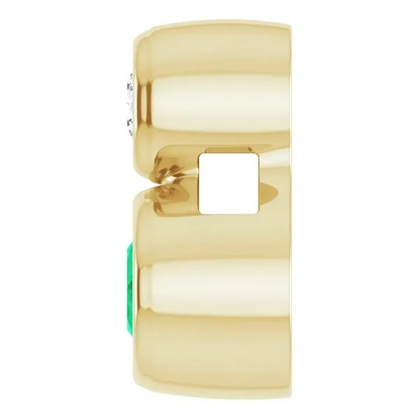 Bezel-Set Necklace or Slide Pendant Image 3 Delfine's Jewelry Charleston, WV