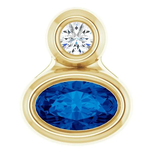 Bezel-Set Necklace or Slide Pendant James & Williams Jewelers Berwyn, IL