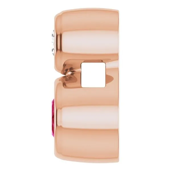 Bezel-Set Necklace or Slide Pendant Image 3 Hopman Jewelers Elkhart, IN