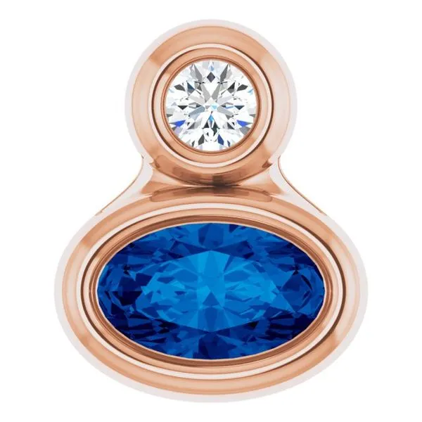 Bezel-Set Necklace or Slide Pendant Hopman Jewelers Elkhart, IN