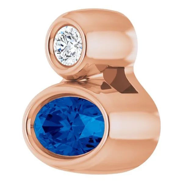 Bezel-Set Necklace or Slide Pendant Image 2 Cherry Street Jewelers Tulsa, OK