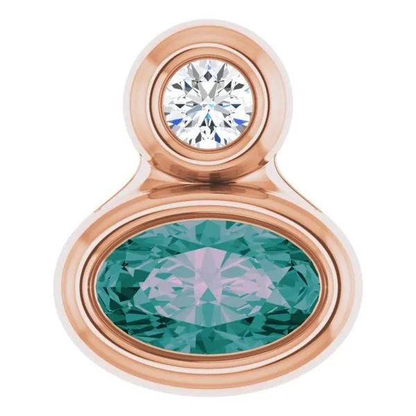 Bezel-Set Necklace or Slide Pendant James & Williams Jewelers Berwyn, IL