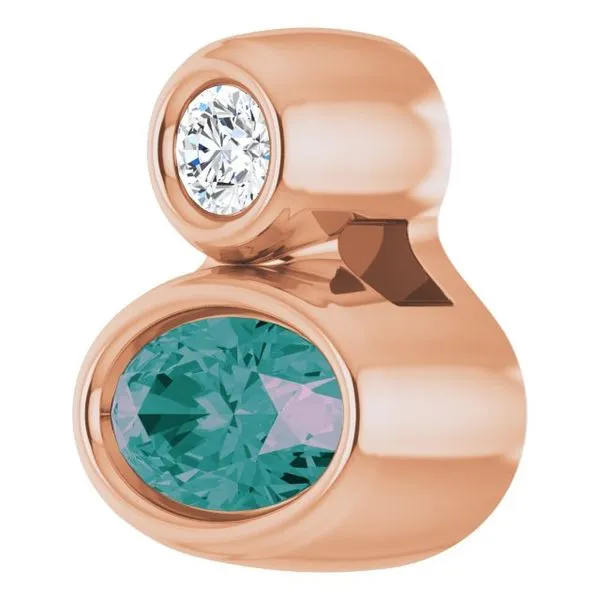 Bezel-Set Necklace or Slide Pendant Image 2 Rasmussen Jewelers Spanish Fork, UT