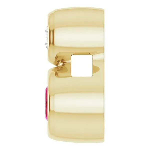 Bezel-Set Necklace or Slide Pendant Image 3 Rasmussen Jewelers Spanish Fork, UT